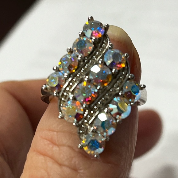 🍀 Mystic Topaz Ring - 925 Sterling - Size 7 - Picture 2 of 7